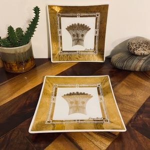 Beautiful Vintage George’s Briard MCM art deco tray! (Sold as set)